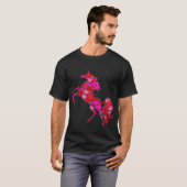 T-shirt Pink Red Heart Valentines Day Venin For Women (Devant entier)
