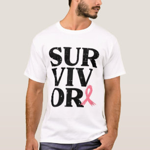 T-shirt Pink Ribbon Guerrier du sein Sensibilisation au ca
