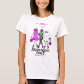 T-shirt Pink Skull Squad Goals – Cute Girly Skeleton (Devant)