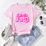 T-shirt Pink tendance allons faire la fête Bachelorette Pa<br><div class="desc">T-shirt tendance rétro Pink Let's Go Bachelorette Party - disponible en plusieurs styles,  tailles et couleurs.</div>