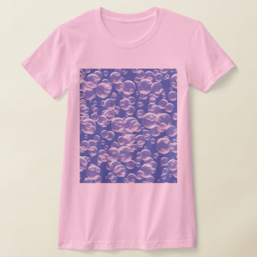 T-shirt Pink with blue bubbles (Poser)