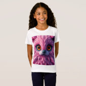 T-Shirt Pinkish-Cute-Fur (Devant entier)