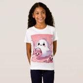 👻 🎀 T-shirt Pinkoween pour filles ! 🎀 👻 (Devant entier)
