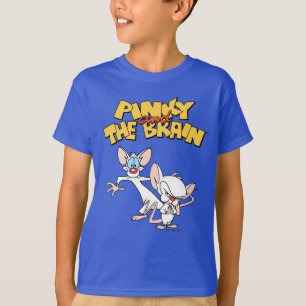 T-shirt Pinky et le cerveau Afficher le logo