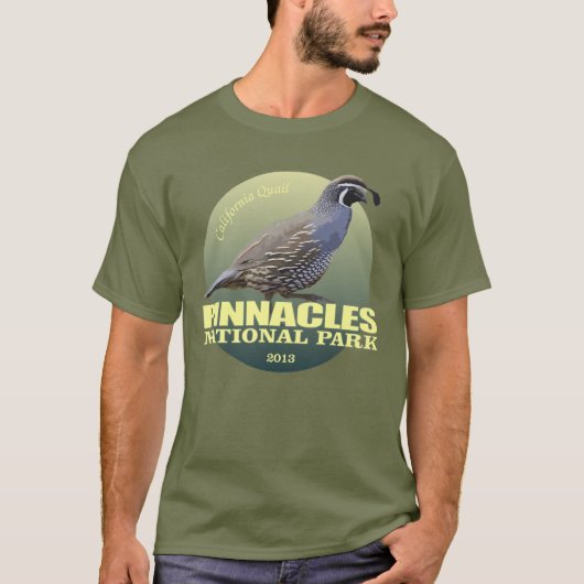 T-shirt Pinnacles NP (California Quail) WT (Devant)