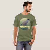 T-shirt Pinnacles NP (California Quail) WT (Devant entier)