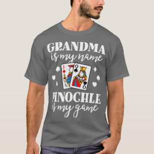 T-shirt Pinochle Chemise Grand-Mère Est Mon Nom Pinochle E