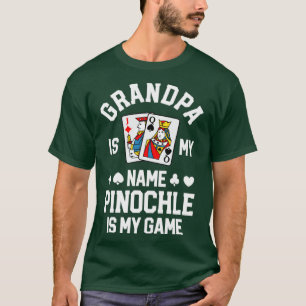 T-shirt Pinochle Chemise Grand-Père Est Mon Nom Pinochle E