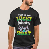 T-shirt Pins De Bowling C'Est Mon Lucky Bowling Bowling Bo (Devant)