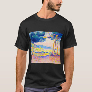 T-shirt Pins d'Henri-Edmond Cross le long du rivage