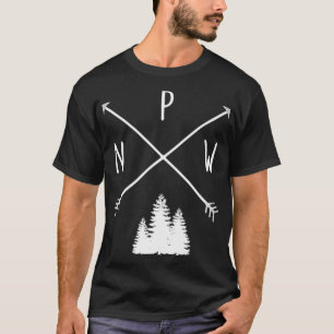 T-shirt Pins Pacific Northwest PNW avec flèches _1