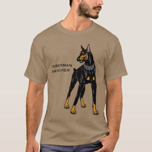T-shirt pinscher de dobermann