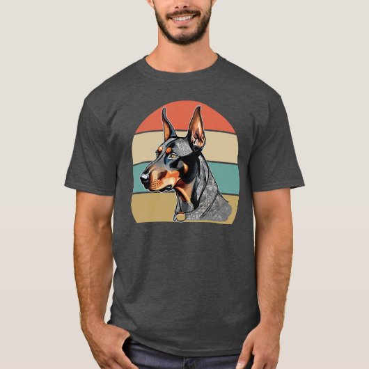 T-shirt Pinscher Dobermann (Devant)