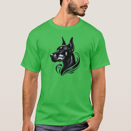 T-shirt Pinscher Dobermann (Devant)
