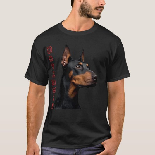 T-shirt Pinscher Dobermann (Devant)