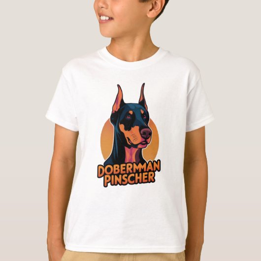 T-shirt Pinscher Dobermann (Devant)