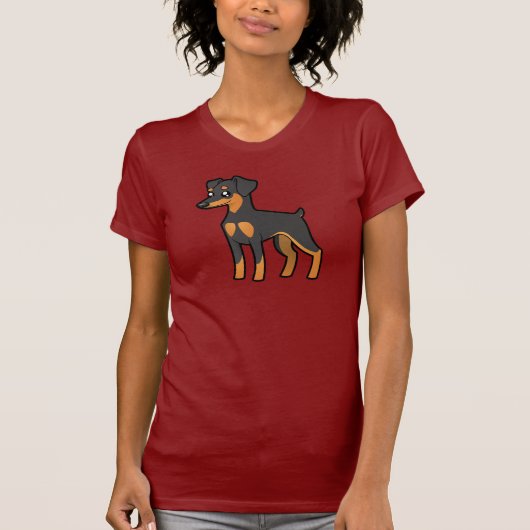 T-shirt Pinscher miniature de bande dessinée/Manchester (Devant)