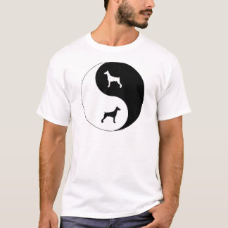 T-shirt Pinscher Yin Yang de dobermann