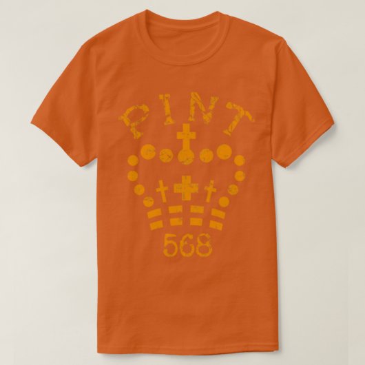 T-shirt Pint Beer Imperial 568ml Crown Marking (Design devant)