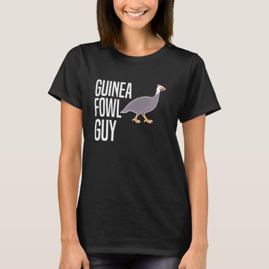 T-shirt Pintade Poulet Oiseau Guy (Devant)