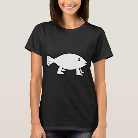 T-shirt Pioneer Fish [original B&W] (Devant)