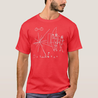 T-shirt Pioneer Plaque Exploration spatiale Science Math T