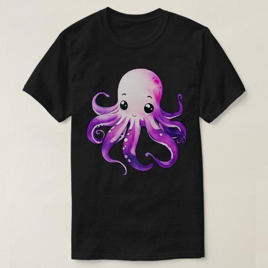 T-shirt Pipe mignonne pourpre (Design devant)