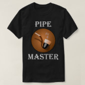 T-shirt Pipe Smoking T  Pipe Master Funny Pipe Smokers Gif (Design devant)