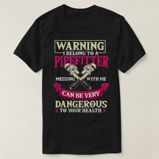 T-shirt Pipefitter Dons Drôle Plomber Plumber Plumbing Pip (Design devant)