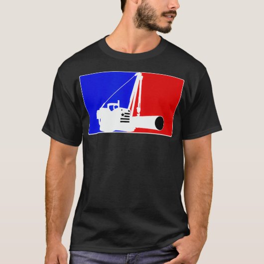T-shirt Pipeler rouge bleu (Devant)