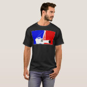 T-shirt Pipeler rouge bleu (Devant entier)