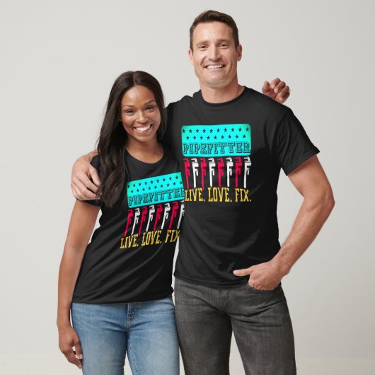 T-shirt Pipelifter Live Love Fix Wrench Tool Home Service (Unisexe)