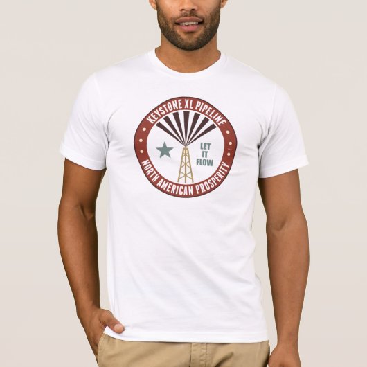 T-shirt Pipeline Keystone XL (Devant)