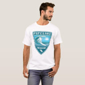 T-shirt Pipeline Oahu Hawaii (Devant entier)