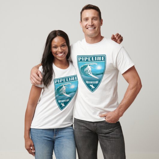 T-shirt Pipeline Oahu Hawaii (Unisexe)