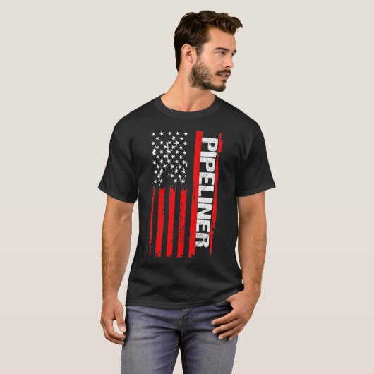 T-shirt Pipeliner American Flag Welt Pipeline T (Devant entier)