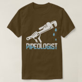 T-shirt Pipeologue en plomberie (Design devant)