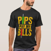 T-shirt Pips Payer Mes Bills Blockchain Crypto Trader 1 (Devant)