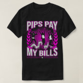 T-shirt Pips Payer Mes Bills Drôle Forex Stock Trader Cade (Design devant)