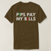 T-shirt pips payer mes factures (Design devant)