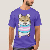 T-shirt Pipsquery Trans Pride Drapeau Hamster (Devant)