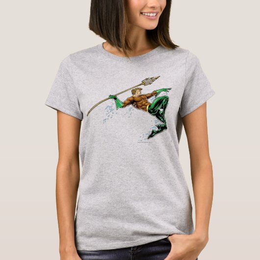 T-shirt Pique-nique Aquaman avec Spear (Devant)