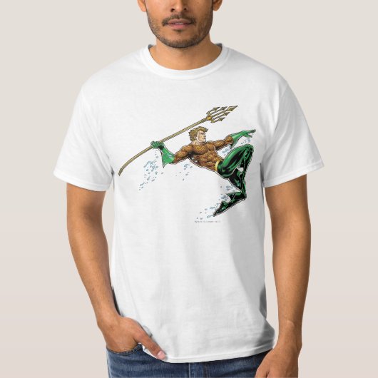 T-shirt Pique-nique Aquaman avec Spear (Devant)