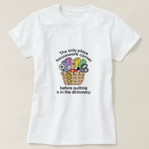T-SHIRT PIQUER AVANT LES TRAVAUX DOMESTIQUES