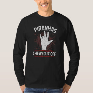 T-shirt Piranha d'amputation de doigt Handicap amputé de d