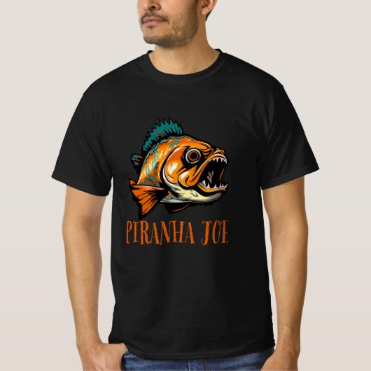 T-SHIRT PIRANHA SUR (Devant)