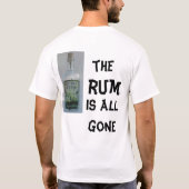 T-shirt pirat4e, temps, mouches, quand, havin, rhum (Dos)