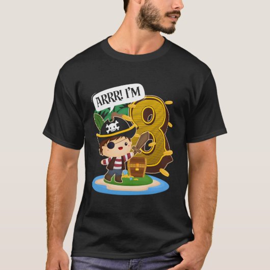 T-shirt Pirate 8E Py 8 Arr I'M 8 (Devant)