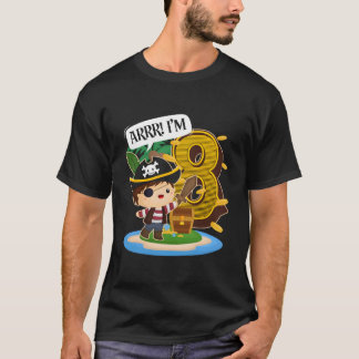 T-shirt Pirate 8Th Py 8 Arrr I'M 8