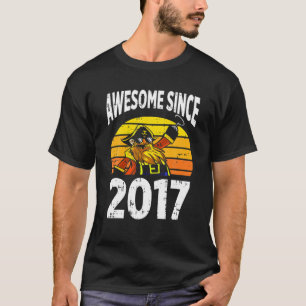 T-shirt Pirate Awesome Since 2017 5Th Birthday 5 Years Old